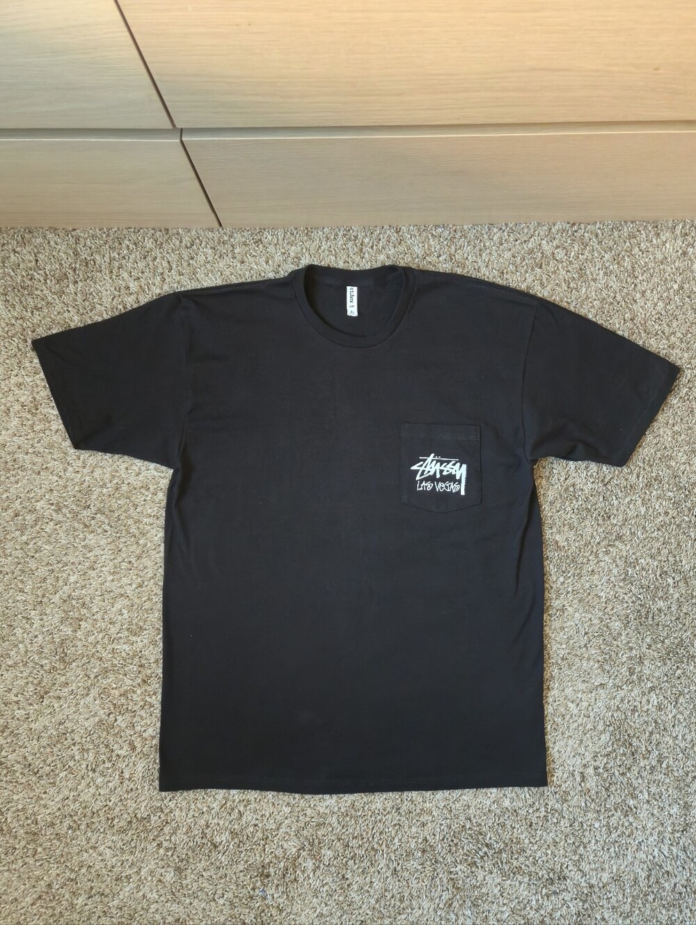 Stussy 'Las Vegas' Pocket *CUSTOM* Shirt XL - Picture 3 of 11